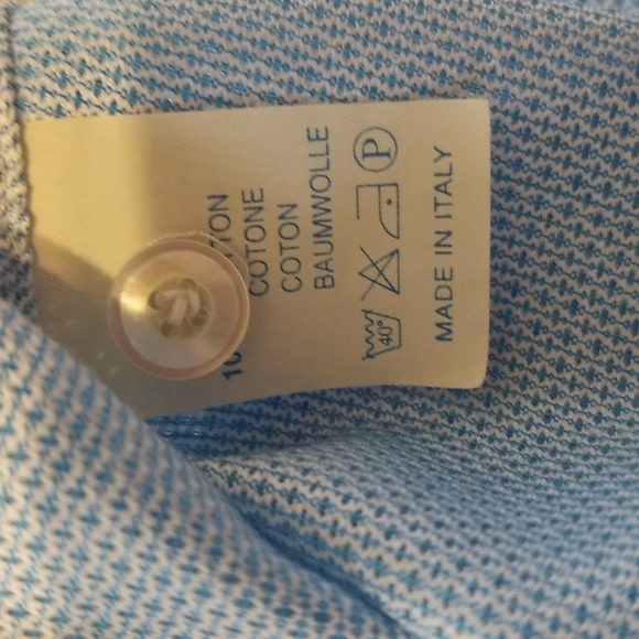 Borrelli blue button down shirt - Picture 9 of 10